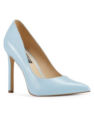sky blue pumps heels