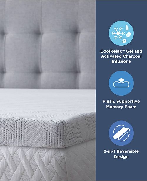 Dr Oz Good Life Straight To Sleep 3 Dual Sided Memory Foam Topper Twin Reviews Mattress Pads Toppers Bed Bath Macy S