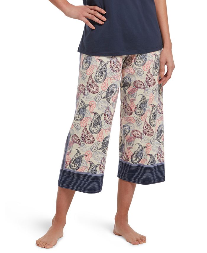 Hue Printed Knit Capri Sleep Pants - Macy's