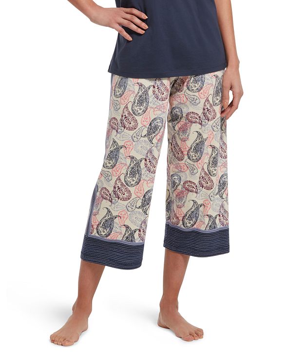 Hue Printed Knit Capri Sleep Pants & Reviews Bras, Panties & Lingerie