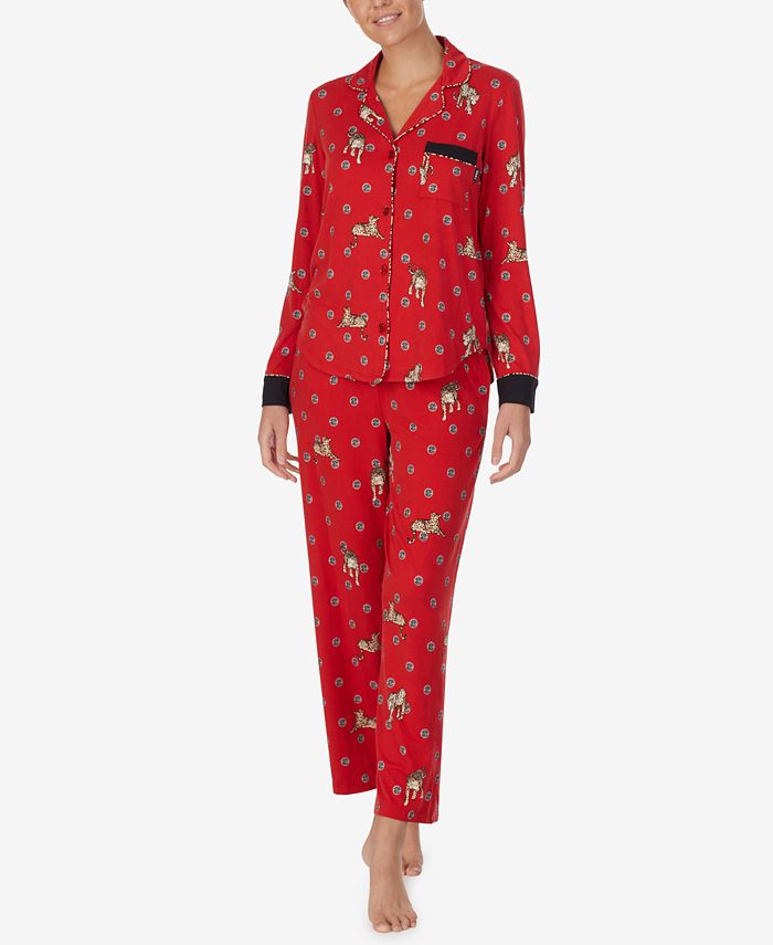 DKNY Women s Printed Soft Knit Pajamas Set Macy s