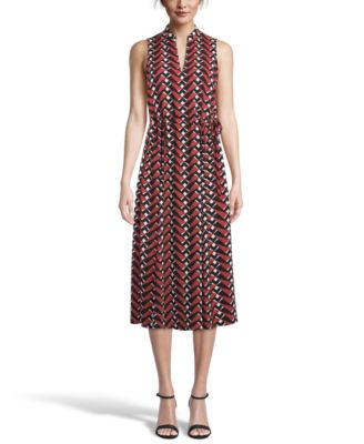 Anne Klein - Broadway Lights Printed Drawstring Dress