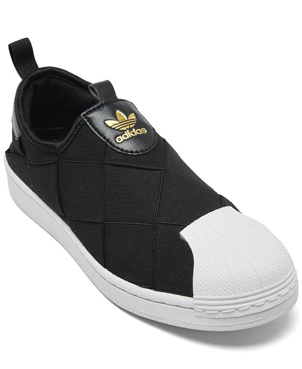 women's superstar slip on casual sneakers from finish line