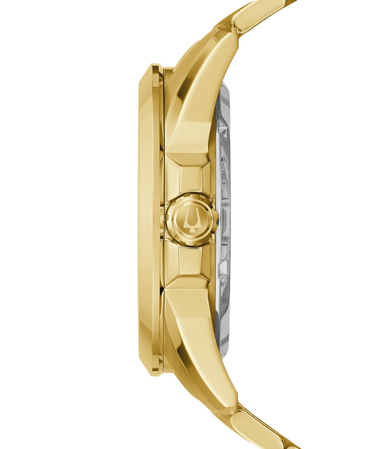 Мужские часы Bulova Automatic Classic Sutton Gold-Tone Stainless Steel Bracelet Watch 46mm — фото 2