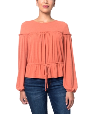 image of Kit & Sky Ruffle Knit Top