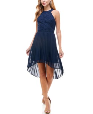 macy's junior high low dresses