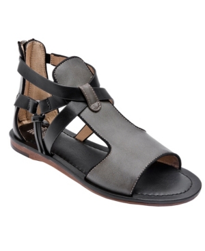 image of Jane And The Shoe Women-s Mia Cross Strap Sandals Women-s Shoes