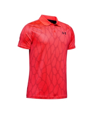 image of Under Armour Big Boys Performance Printed Golf Polo