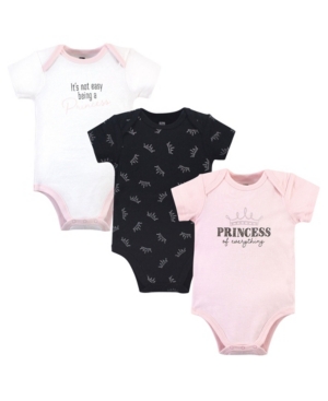 Hudson Baby Girls Princess Bodysuits Pack of 3