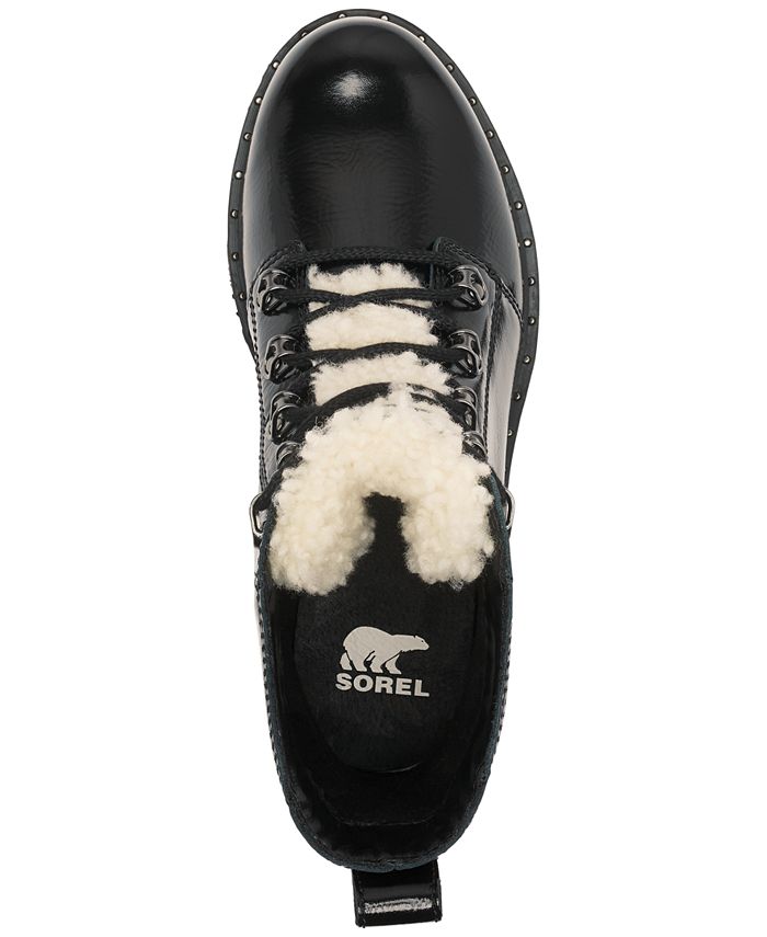 sorel women's lennox shearling booties