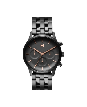 image of Mvmt Women-s Chronograph Duet Gunmetal Stainless Steel Bracelet Watch 38mm