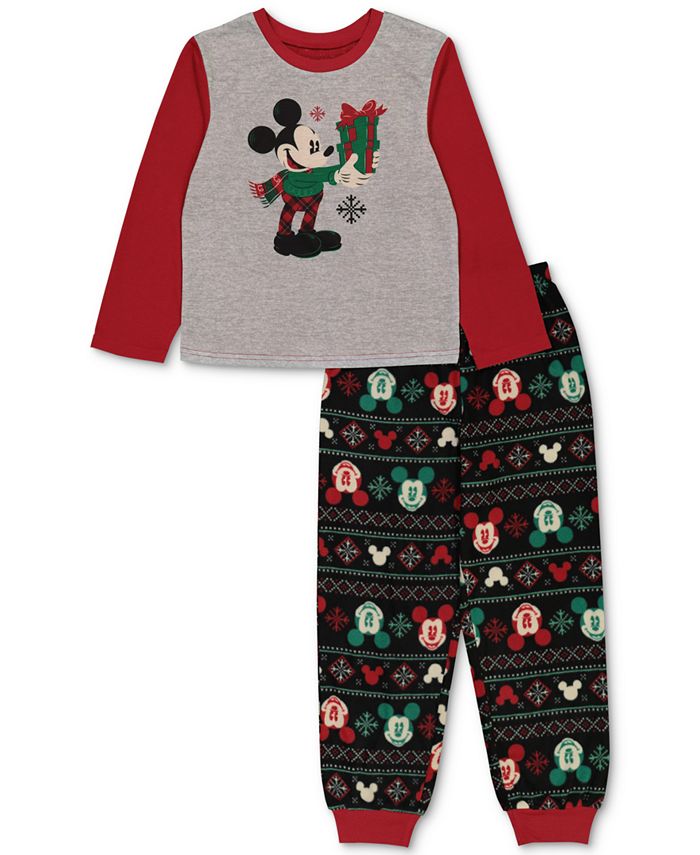 Briefly Stated Matching Boys Holiday Mickey & Minnie Family Pajama Set ...