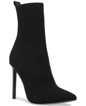 image of Steve Madden Women-s Dianne Knit Stiletto Booties