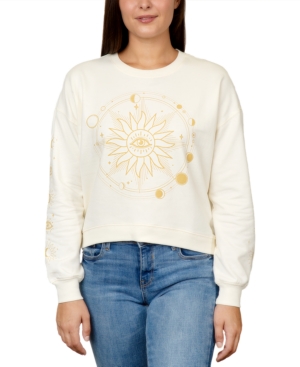 image of Rebellious One Juniors- Celestial Graphic Sweatshirt