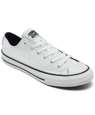 converse all star white wblack line low top shoes