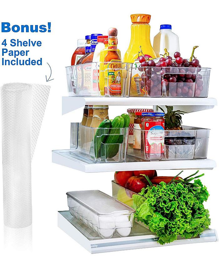 HomeIT Set of 10 Refrigerator Shelf Organizer Macy's
