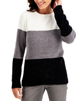 macys womens black sweaters