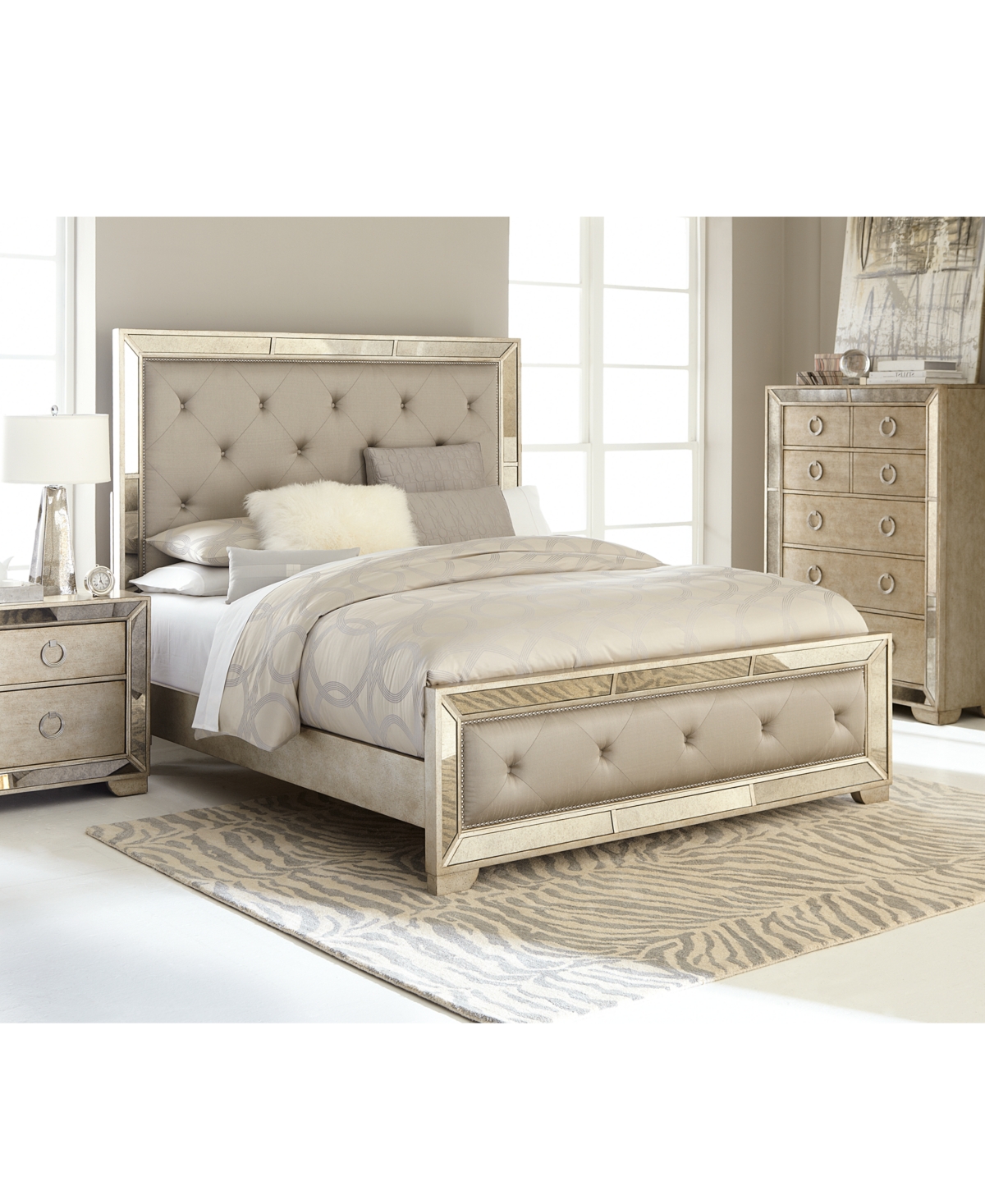 Furniture Farrah 3pc Bedroom Set (queen Bed + Dresser + Night Stand