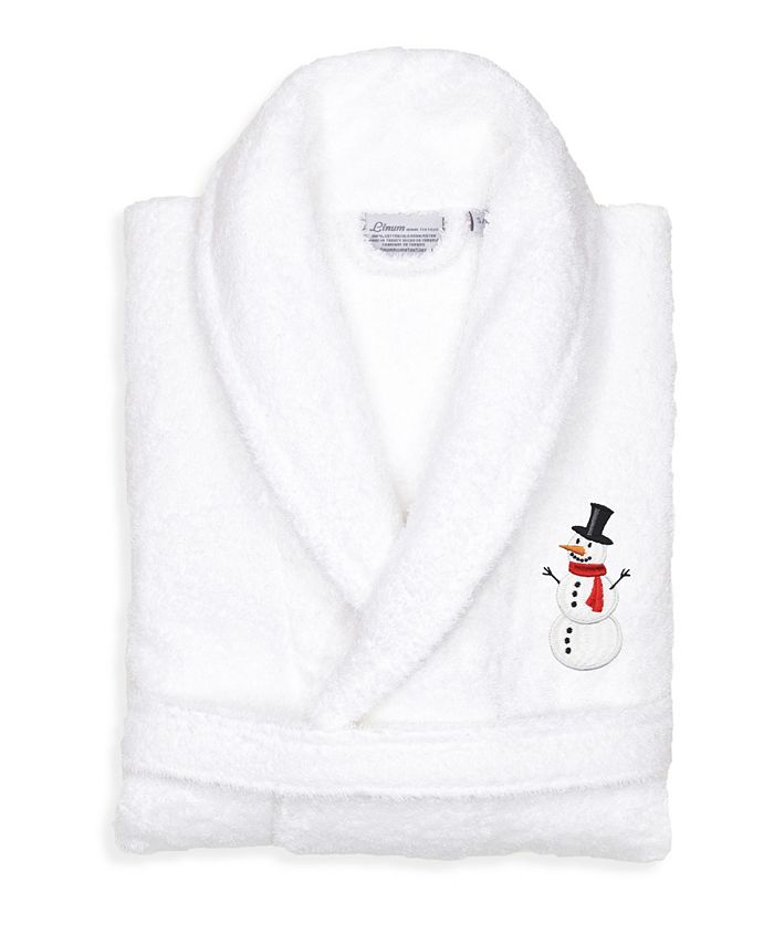 Linum Home Snowman Design Embroidered Terry Bathrobe Macy's