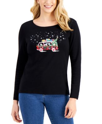 macys womens christmas tops