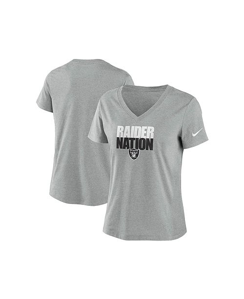 Nike Las Vegas Raiders Women S Local Tri Blend V Neck T Shirt Reviews Sports Fan Shop By Lids Men Macy S