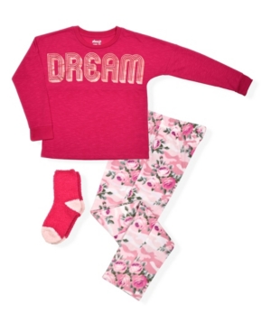 image of Big Girl-s Top and Pant with Cosy Socks