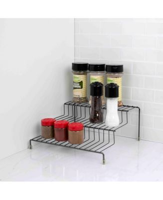 Home Basics 3 Tier Steel Seasoning Rack, Black Onyx - Macy's