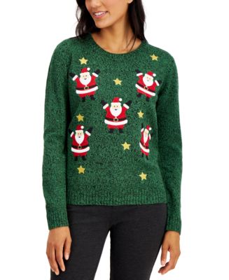 Karen Scott Mini Santa Sweater, Created for Macy's - Macy's