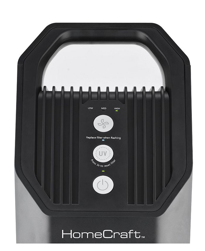 HomeCraft HCAPTPBC31FUVBK Instant Clean 3In1 Air Purifier Macy's