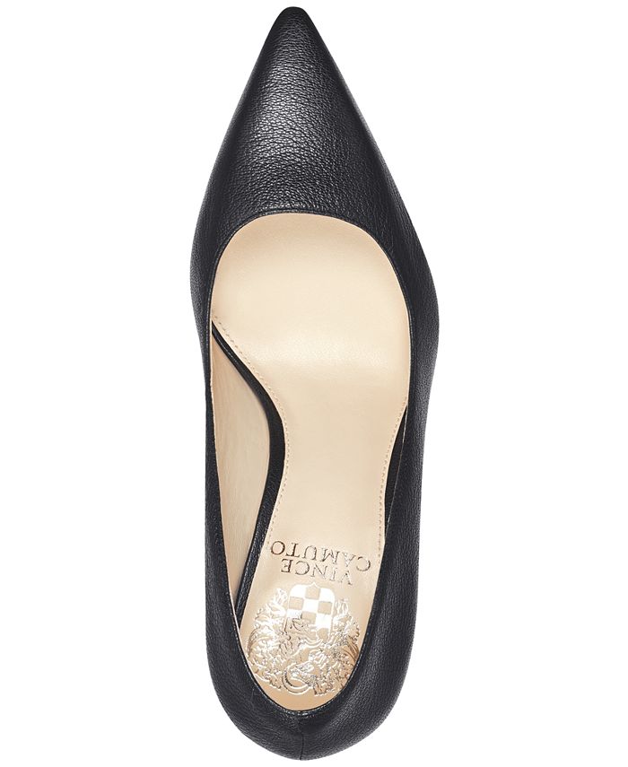 Vince Camuto Women's Frittam Pump - Pointed Toe Heels In Croco, Snake, Or Suede With Block Heel
