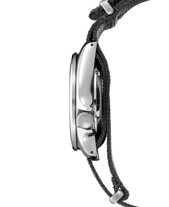 men's automatic 5 sports gray nylon strap watch 40mm