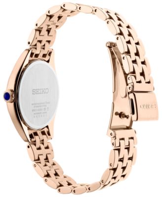 Seiko Women\'s Rose Gold Oval Link Bracelet Watch SEIKO Selection Oval Watch ? SWFA148 ✨Solar Movement  main image 2