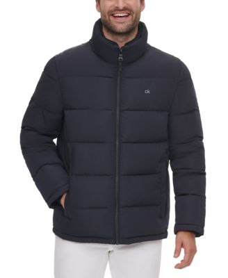 Men's Classic Puffer With Set In Bib Detail, Created for Macy's