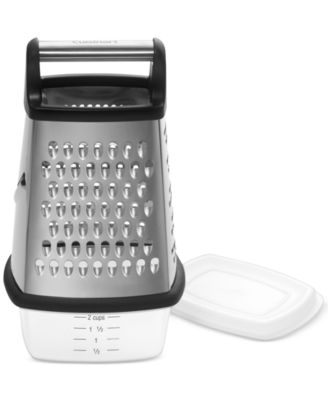 Stainless Steel Box Grater with Storage