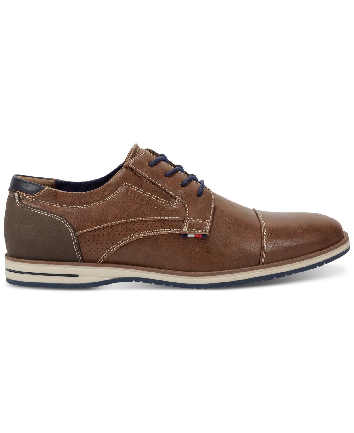 Tommy Hilfiger Men's Urban Casual Oxford Shoes In Brown