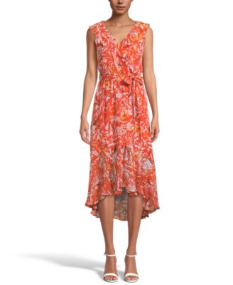 macys coral dress