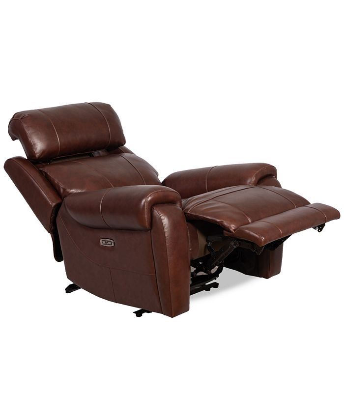 Furniture Orlyn Leather Power Recliner, Created for Macy's Macy's