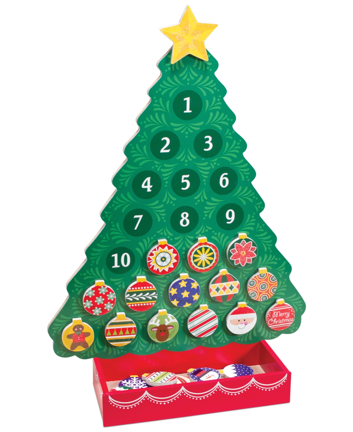 Melissa & Doug Kids Toy, Countdown To Christmas Advent Calendar In Multi