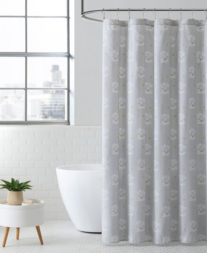 ED Ellen Degeneres Smile and Shine Shower Curtain Macy's