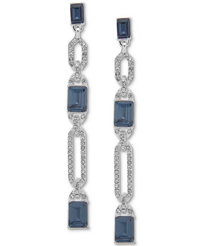 Lauren Ralph Lauren Pavé & Stone Linear Drop Earrings Macy's