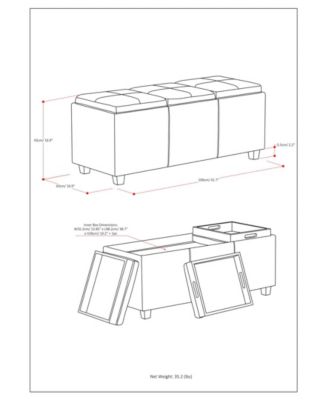 Avalon Storage Ottoman