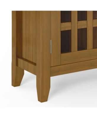 Bedford Solid Wood Low Storage Media Cabinet