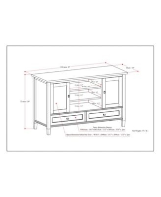 Warm Shaker Solid Wood TV Media Stand