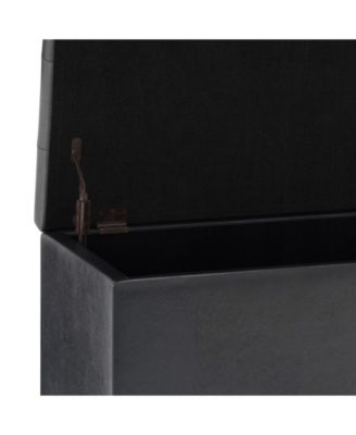 Cosmopolitan Contemporary Rectangle Storage Ottoman