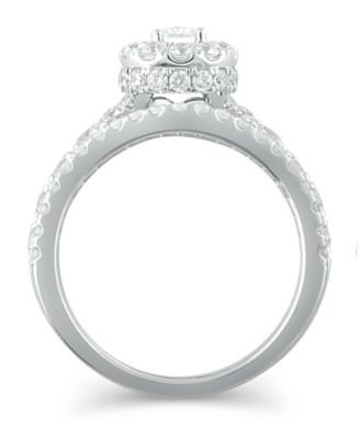 Diamond Pear-Cut Halo Bridal Set (2. ct. t.w.) in 14K White, Yellow or Rose Gold