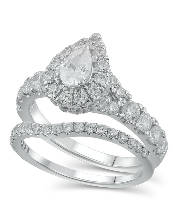 Macy's - Diamond Pear-Cut Halo Bridal Set (2. ct. t.w.)