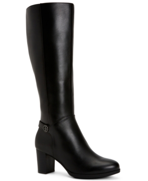 image of Giani Bernini Adonnys Memory-Foam Wide-Calf Boots, Created for Macy-s Women-s Shoes