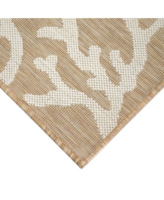 Carmel Coral Border 1'11" x 7'6" Runner Rug