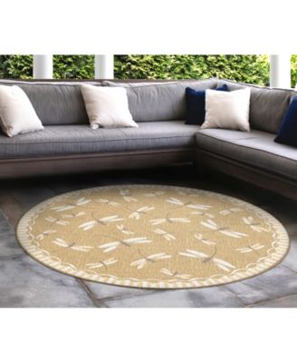 Carmel Dragonfly 7'10" x 7'10" Round Rug