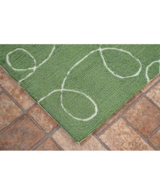 Frontporch Buzzy Bees Green 2' x 3' Outdoor Area Rug